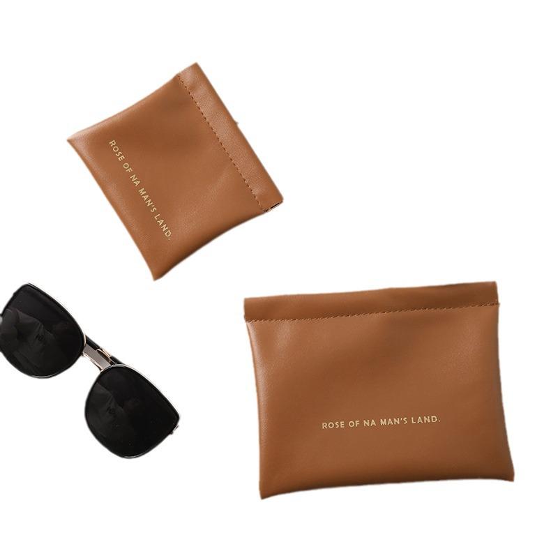 Waterproof PU Travel Pouch: Data Cable, Earphone, Lipstick Holder with Spring Clip Closure