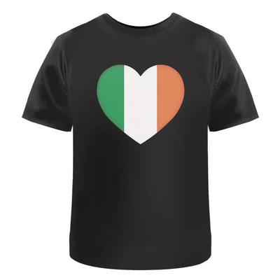 Ireland Flag Love Heart Cotton T Shirt Ta038245