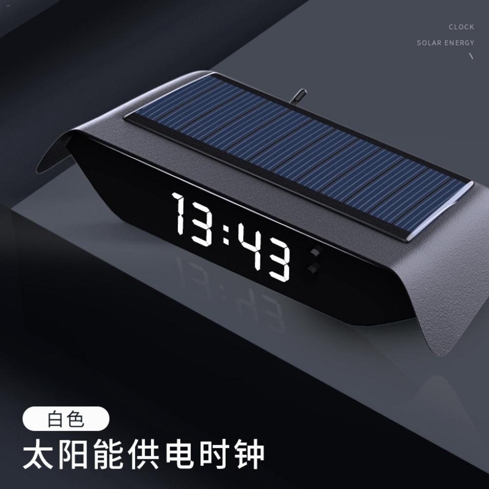 

Автомобильные часы-термометры на солнечных батареях цифровые температурные часы на приборной панели светящиеся температурные часы на приборной панели для грузовиков белый