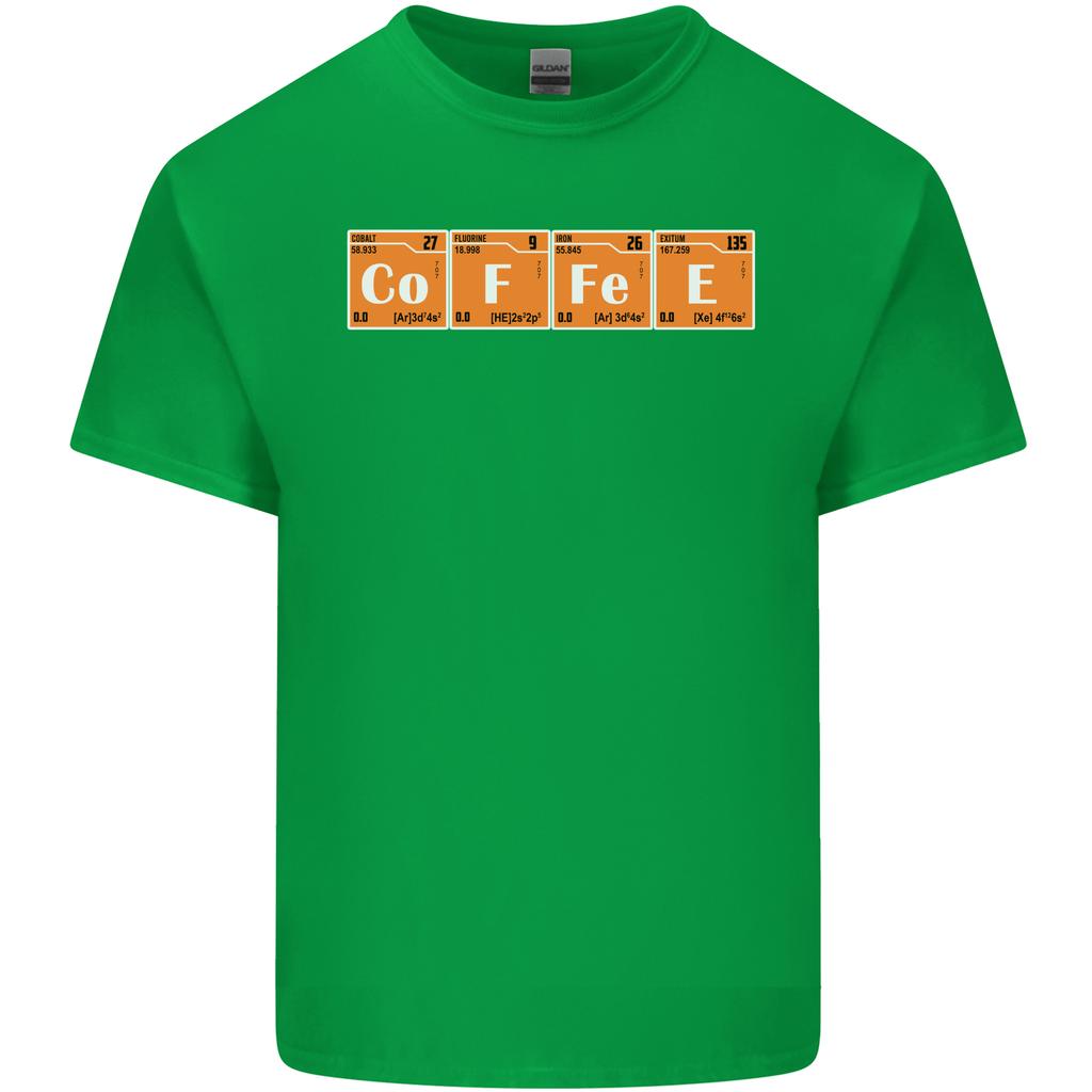 Coffee Periodic Table Chemistry Geek Funny Unisexs Light Cotton TShirt