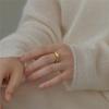 Elegant Ins-Style Matte Irregular Adjustable Ring for Women - Fashionable, Versatile, and Trendy Index Finger Jewelry.
