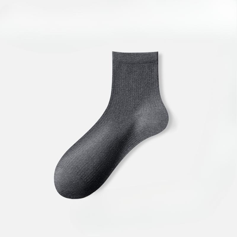

Женские летние тонкие сетчатые дышащие дезодорирующие влагопоглощающие бесшовные прохладные носки 1 pair темно-серого