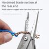 Adjustable Function Pliers For Wire Stripping Cutting Crimping Screwing With Steel Construction And Ergonomic Grip