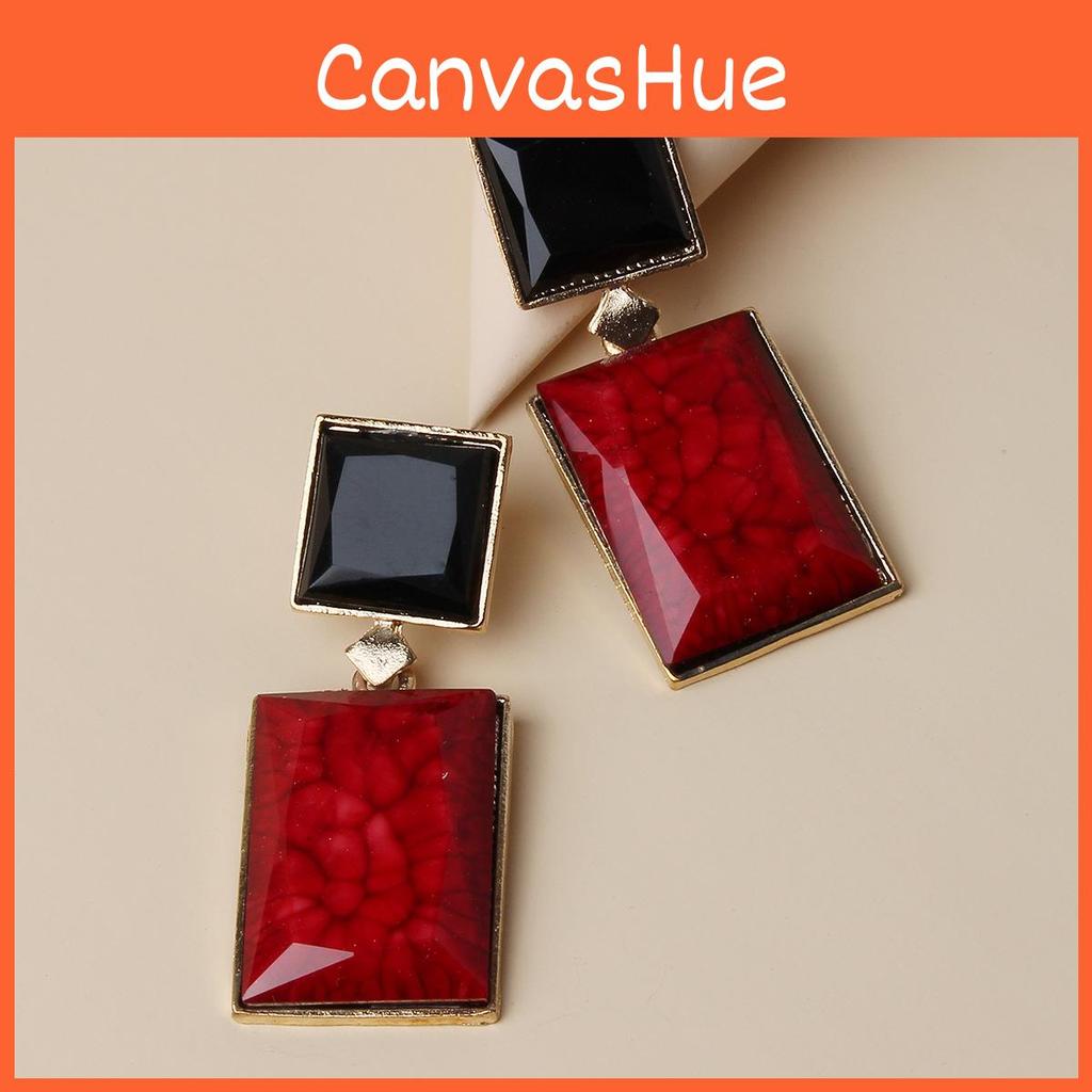 Minimalist Earrings Resin With Geometric Design For Women Summer Fashion