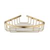 Factory Price Stainless Steel Corner Shelf Brushed Gold Wall Mounted Single Tier Shower Corner Basket