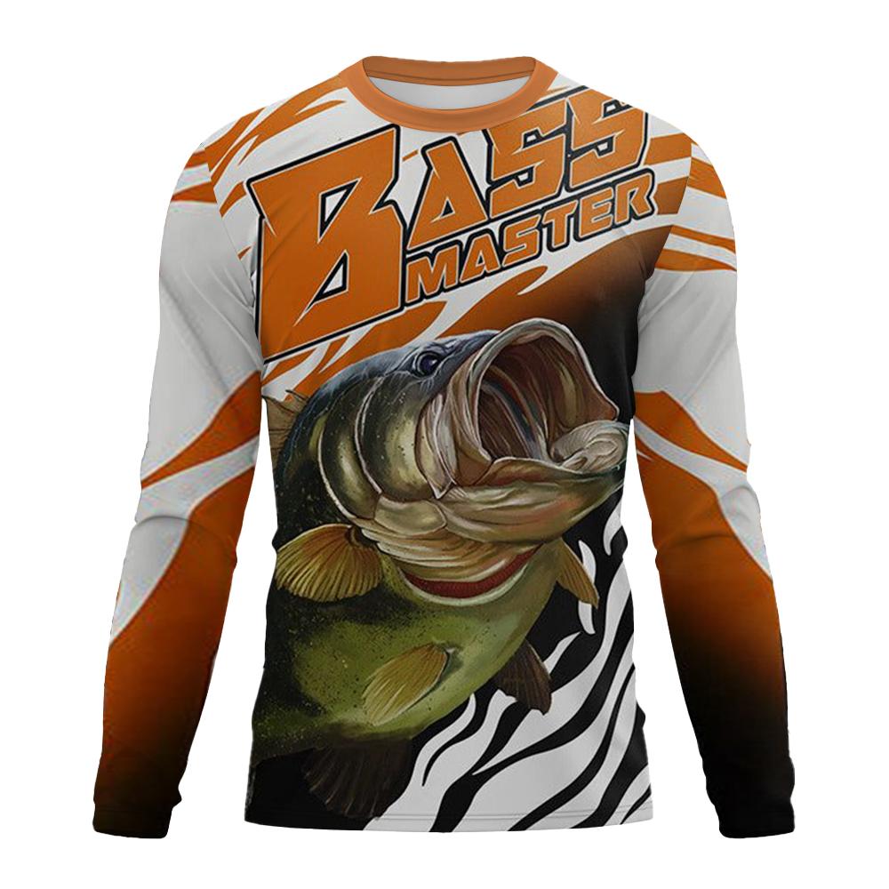 Outdoor Angeln T-Shirt Stil Lässig Digital Fisch 3D Druck T-Shirt Herren T-Shirt Kurz Frühling und Herbst O-Ausschnitt T-Shirt