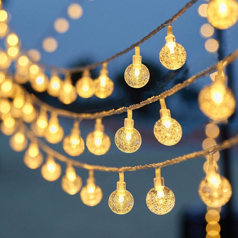 20LED Fairy Lights for Christmas Tree Ball Outdoor String Lights Waterproof Home Decoration 300cm Lamp Bubbles