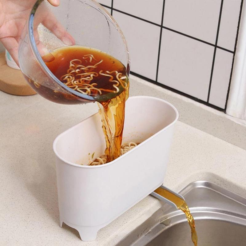 Kitchen Waste Bin Drainable Trash Can Countertop Sink Garbage Cans Home Kitchen Dry Wet Separation Rubbish Bin