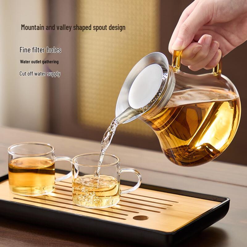 Glass Teapot with Stainless Steel Infuser