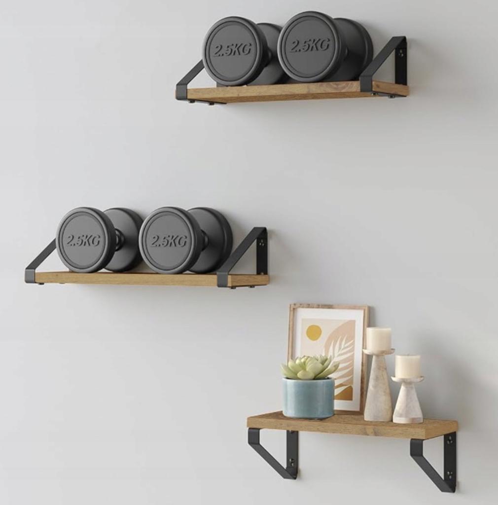 Półka Wisząca 3Szt. Artisan Komplet Zestaw Rustykalny Loft Regał Wiszący