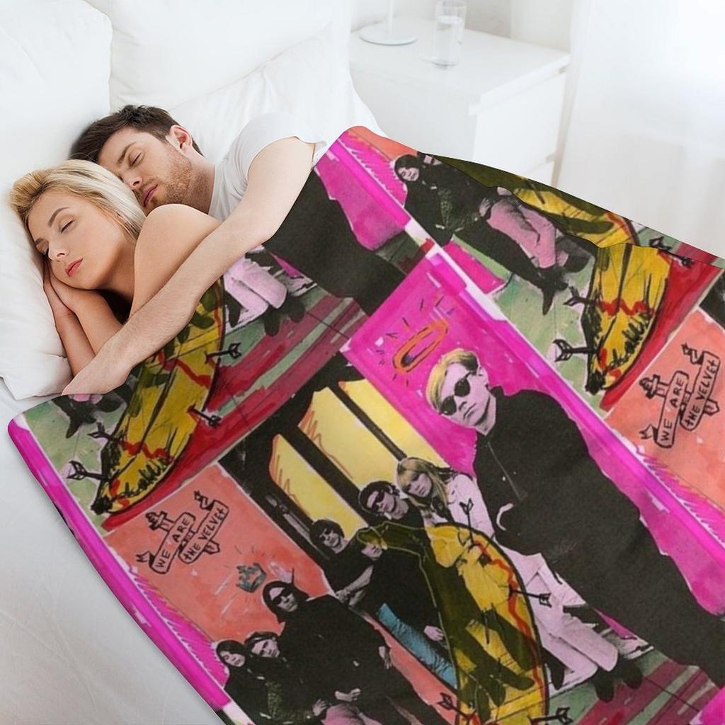 Andy Warhol and the Velvet Underground Throw Blanket for winter Personalized Gift Thin Decorative Sofa Blankets