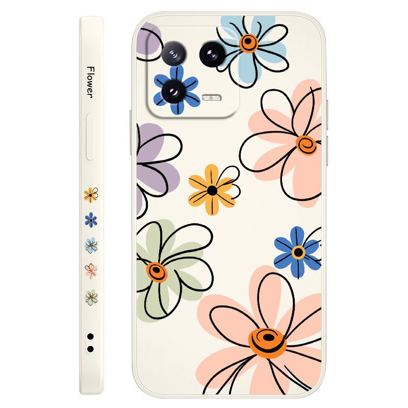 

Чехол для телефона с цветком-обручем для Xiaomi Mi 15 14 14T 13 13T 12 12X 12T 12S 11 11T 10 10T 9 9T Pro Lite Жидкий силиконовый чехол 15