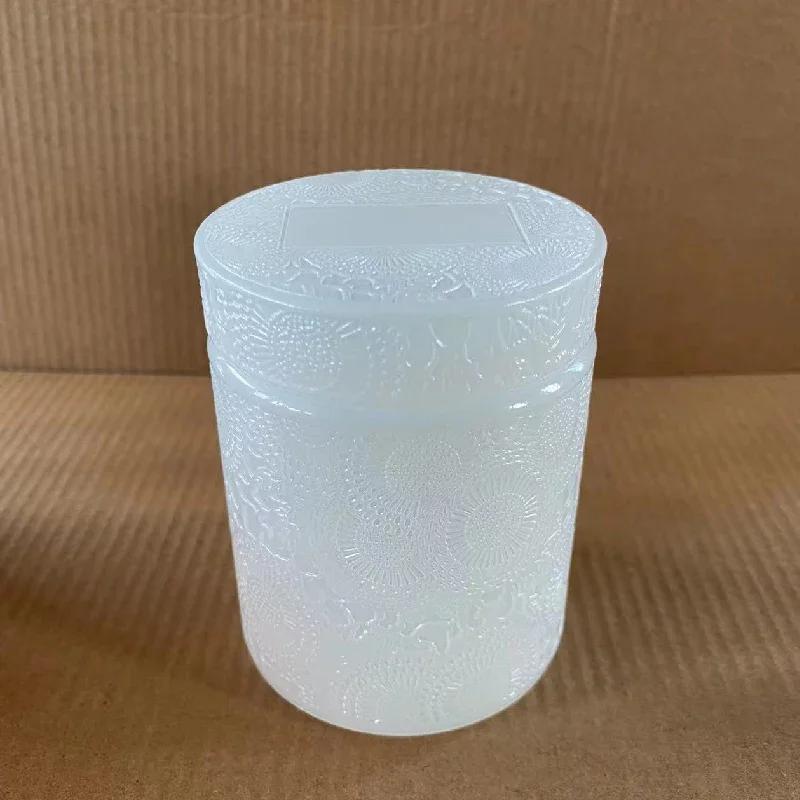 

Glass Storage Jar with Lid Candle Empty Cup Storage Container Home Decoration Diy Candle Storage Box Living Room Decoration Gift