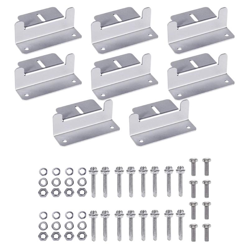 Fácil de Instalar Suportes para Painéis Solares Construção em Alumínio Durabilidade e Leveza para Montagem Simples HX6C