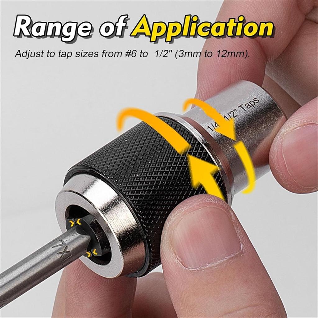 2025+ Tap Socket Set, 3PCS Tap Extractor Tool with Adjustable Jaws,Tap Sockets with A 3/8inch Socket Adapter for Taps ,Reamers