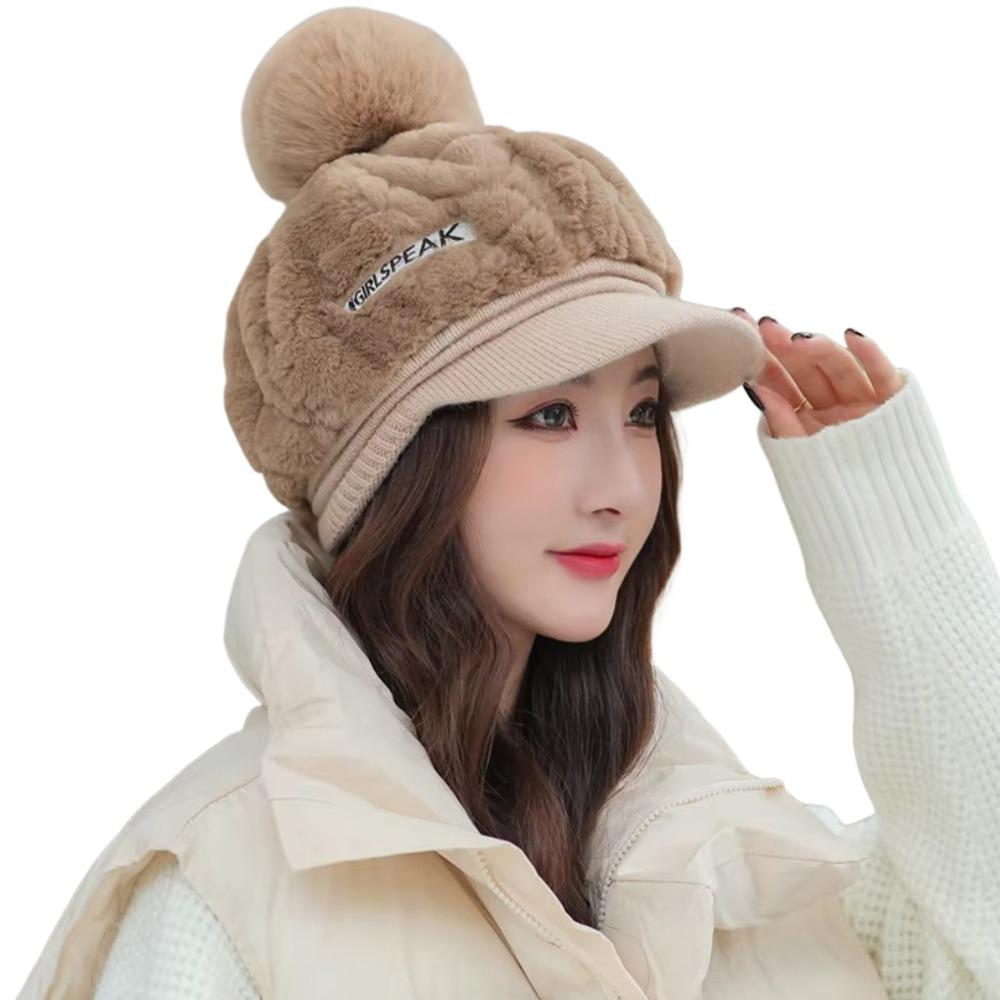 

Windproof Winter Cap Keep Warm Ear Protection Hat New Knitted Hat Women хаки