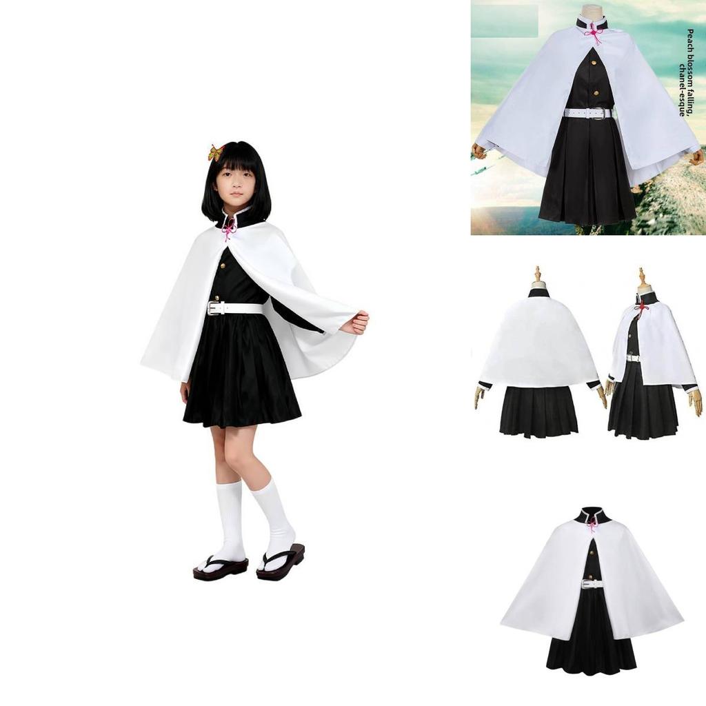 Demon Slayer Kimetsu No Yaiba Tsuyuri Kanao Costume With Casual Style And Linen Fabric For Youths