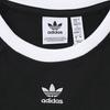 Adidas Originals Embroidered Logo Color Block Striped Comfort Crew Neck T-Shirt Women Tops Black JC8703