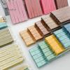 Vintage Wax Stamp Supplies 5PCS Sealing Sticks, with Wicks, Classic Color Seal Accessories Strips, for Envelope And Craft Decor Handmade Greeting Card