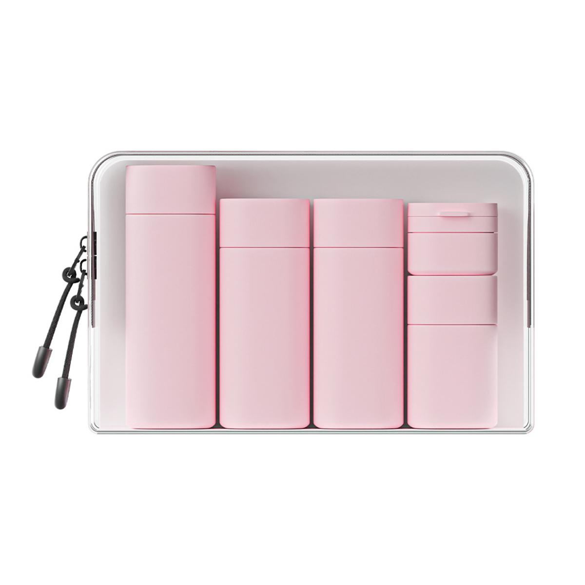 

Cosmetics Split Bottle Travel Set Hose Bottle Wash And Makeup Bag Portable, Aircraft Split Bottle Travel Set розовый