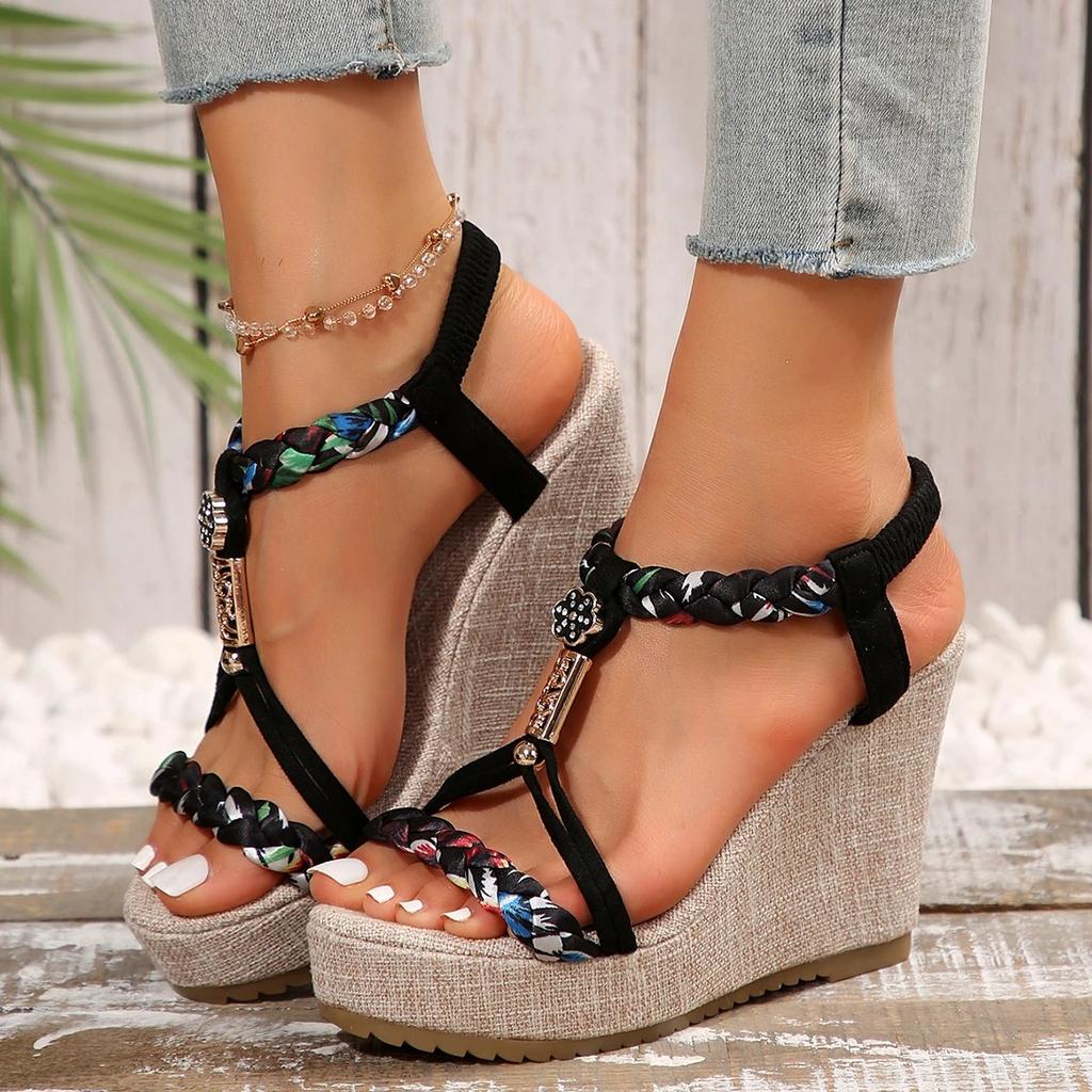 Fashion Women Wedges Sandals 2024 New Summer Fashion Designer Shoes for Women High Quality Platform Sandals Casual Outdoor Sandals Women