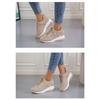New Women's Sportswear Shoes Platform Wedge Heel Large Size Lace-Up Breathable Women's Sneakers