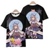 Anime Umamusume Pretty Derby Rice Shower Koszulka z nadrukiem 3D Unisex dla fanów gry z krótkim rękawem