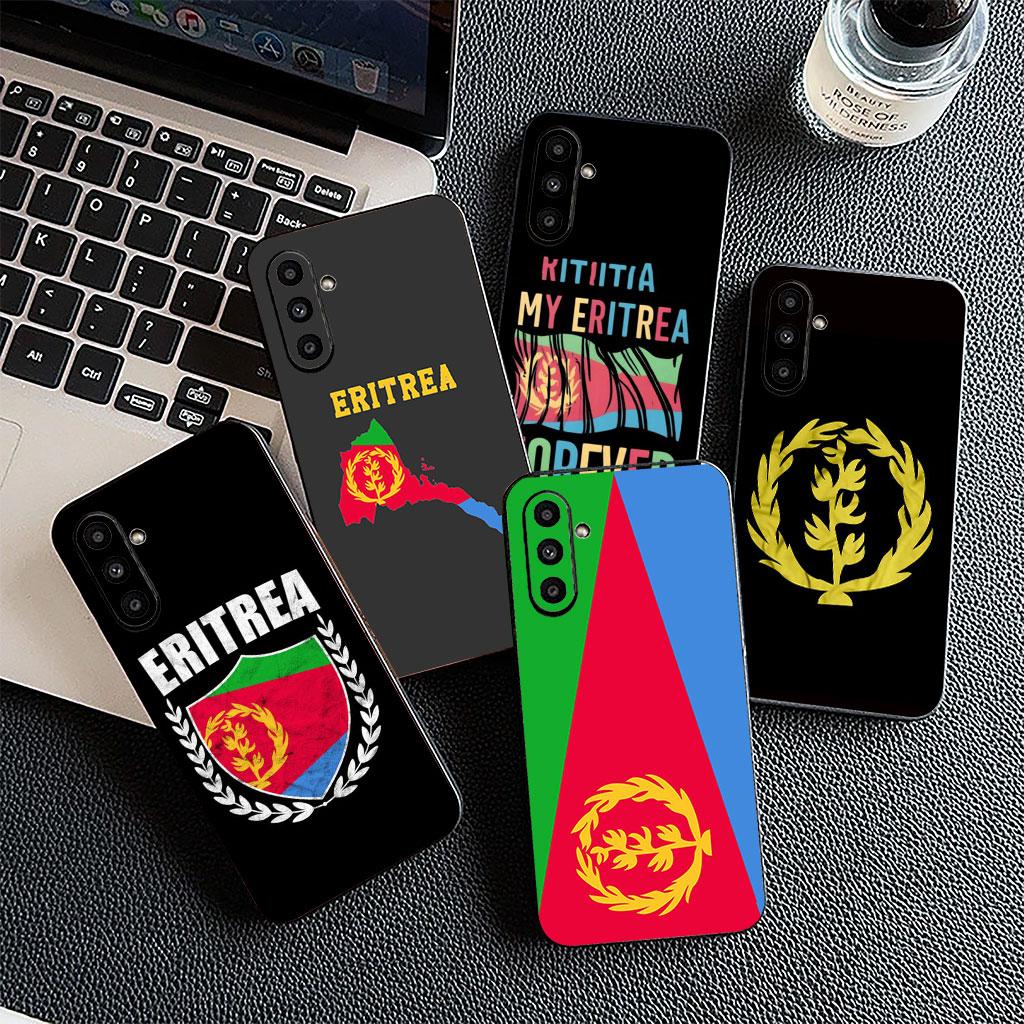 Soft Cover for Samsung Galaxy S25 S24 S23 FE Plus Ultra S7 Edge A16 A15 5G s25+ Coque Phone Case Red Eritrean Eritrea Flag