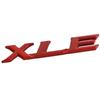 RE02Metal XLE Logo Letters Car Rear Trunk Emblem Badge Sticker Decals For Toyota Sienna RAV4 Corolla Camry Car Styling Accessories