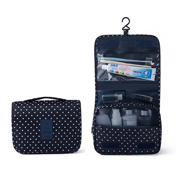 Large Capacity Portable Makeup Bag with Hanging Hook