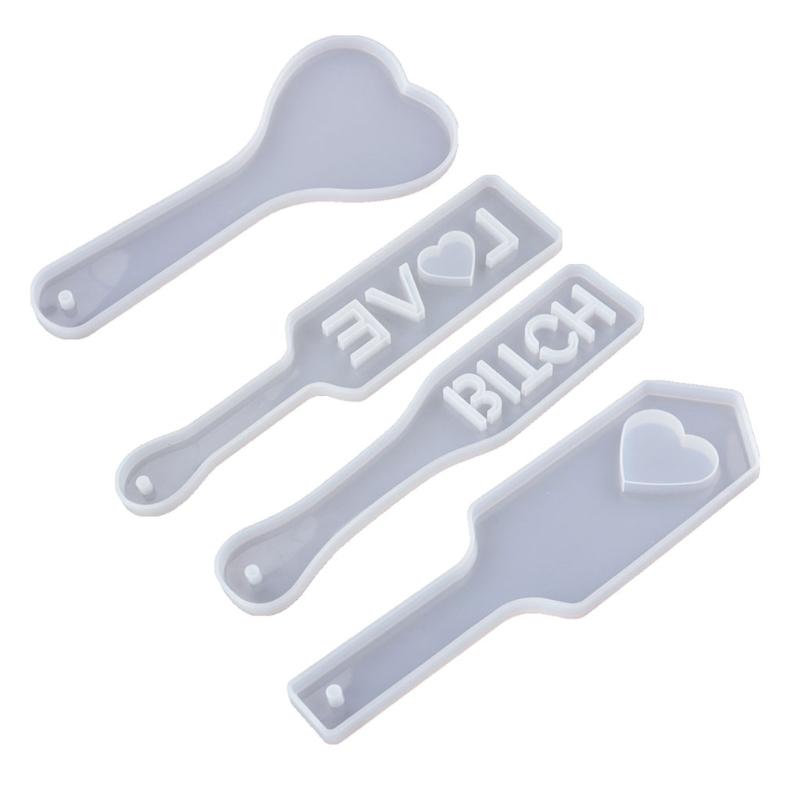 Diy Handmade Products Slap Paddles Ornament Silicone Mold Scented Gypsum Ornaments Drop Glue Resin Mold for Decoration