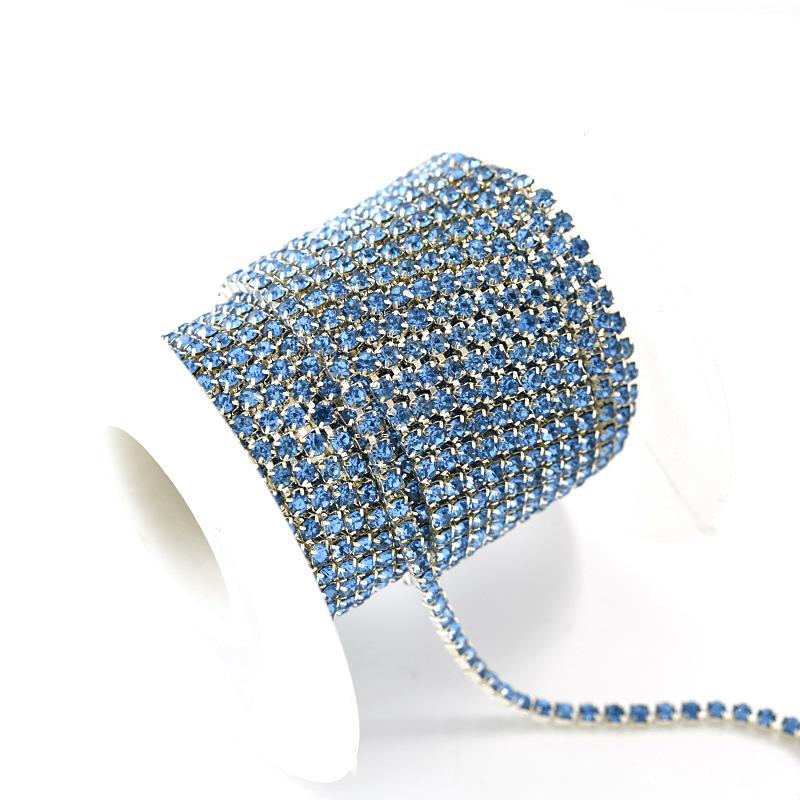 Crystal Rhinestone Chain, Glass Dense Claw Chain, Clothing Accessories Diy Wedding Accessories, Decorative Accessories