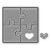 Metal Cutting Dies Scrapbooking for Card Making DIY Embossing Cuts New Craft Die Heart Puzzle Cover