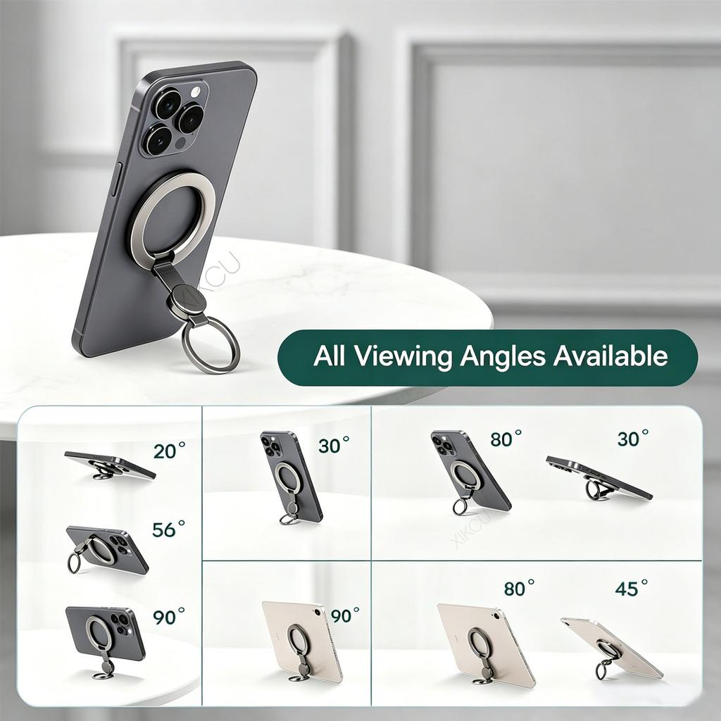 Fidget Spinner Magnetic Phone Holder Finger Ring Stand For Magsafe iPhone 17~12 Samsung Xiaomi Home Outdoor Cellphone Mount 1