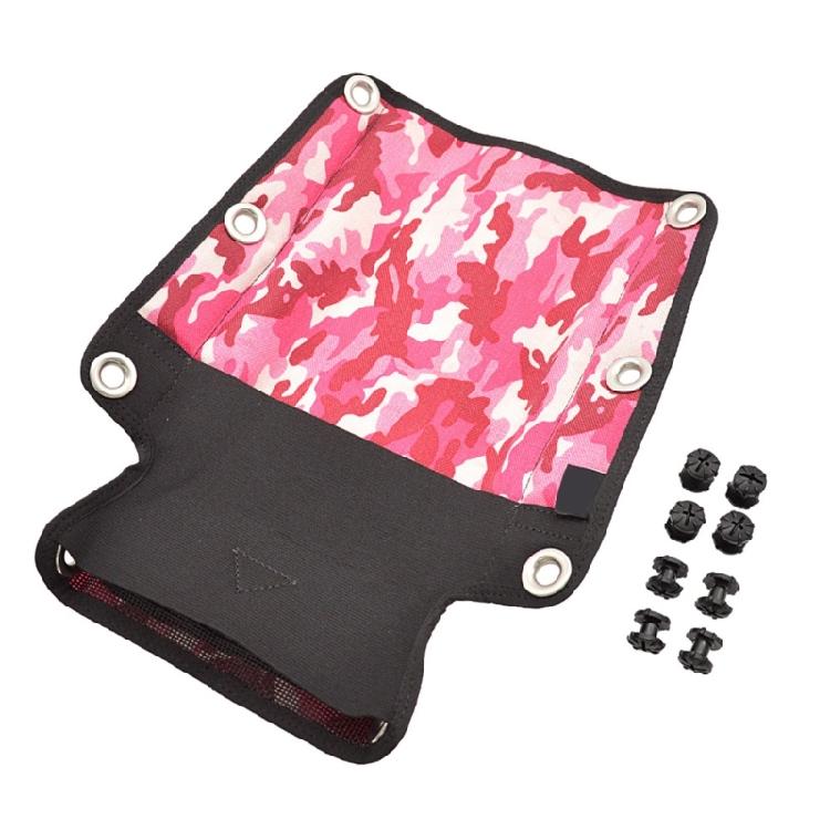 Heavy Duty Nylons Diving Harness Back Plate Pad for Scubas Diving with Elastics Pocket for Convenient Storage Small Item