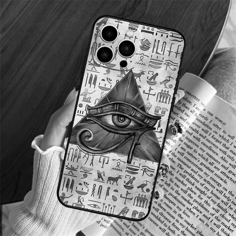 Egyptian Eye Of Horus Phone Case For iPhone 16 14 13 12 11 15 Pro Max Plus 12 13 Mini XR 16e Funda Silicone Cover