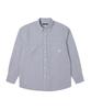 ADHOC Men'S Basic Oxford Shirt (Grey) (Ha2Ls90-35)