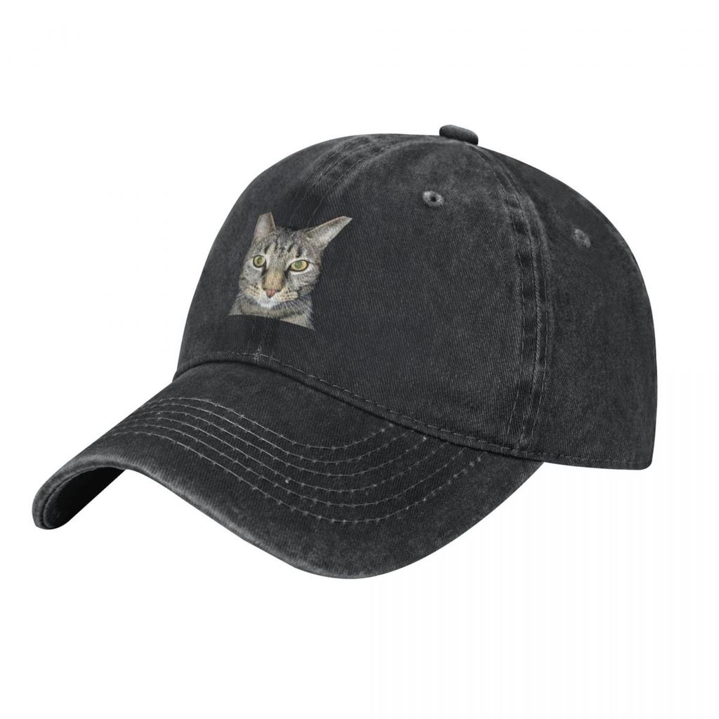 Tabby Cat Closeup Baseball Cap Dropshipping Rave Women's 2025 Men's