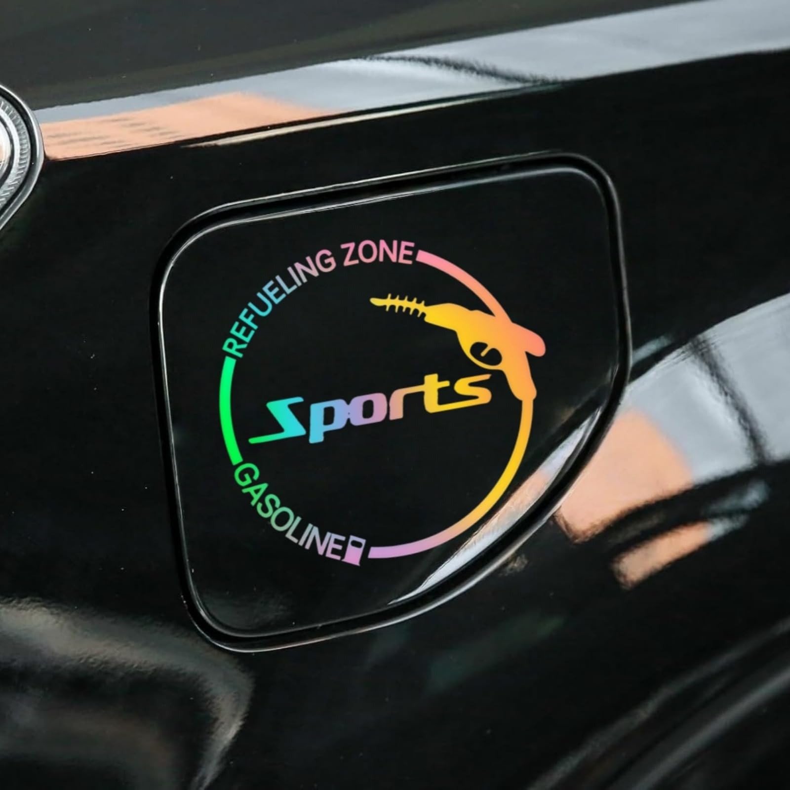 

Sports General Tank Cover Sticker Fuel Lid Car Fuel Outlet Decal Heat Resistant Fashion hiace