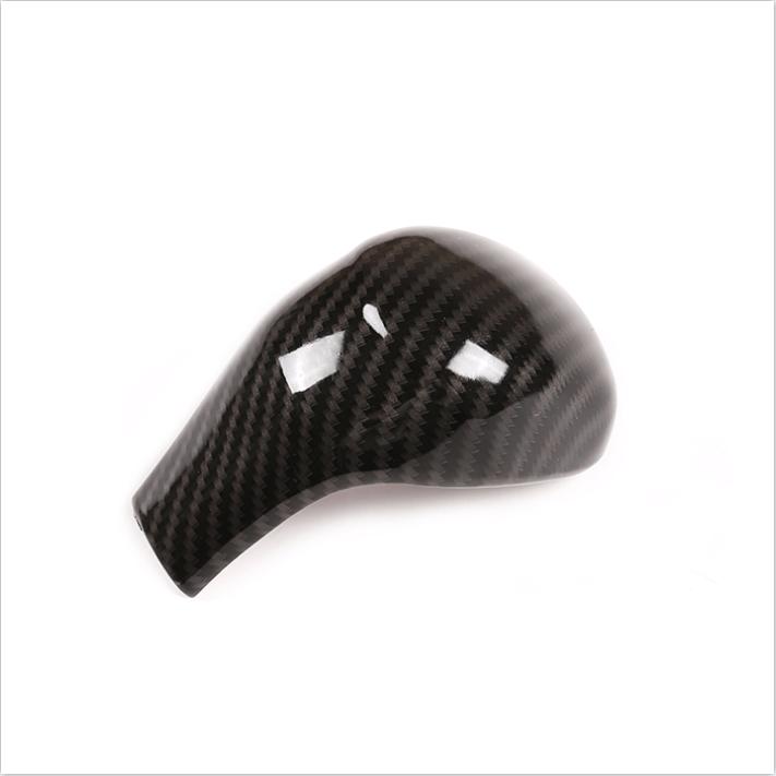 Carbon Fiber Gear Shift Knob Cover Trim 1pcs For Toyota Highlander 2015-
