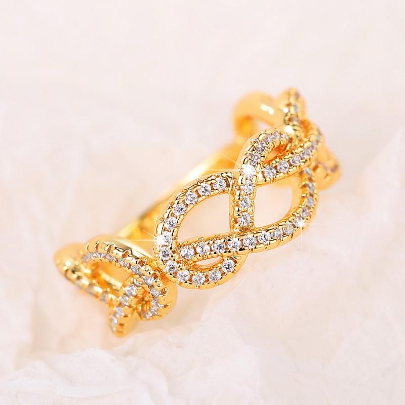 Unique Chain Wrapped Ring for Women's Daily Wear Matching Ring Gift