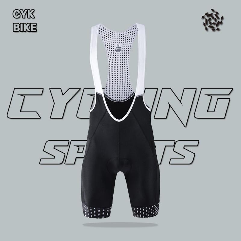 Mens Cycling Shorts With Bib Straps Breathable Road Bike Riding Underwear XS чёрный