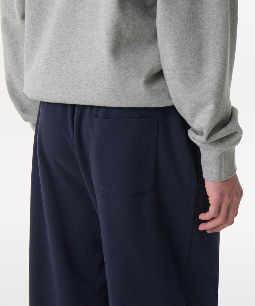 Musinsa Standard [Cooltandard] One-Pleat Wide Lounge Sweatpants [Navy]