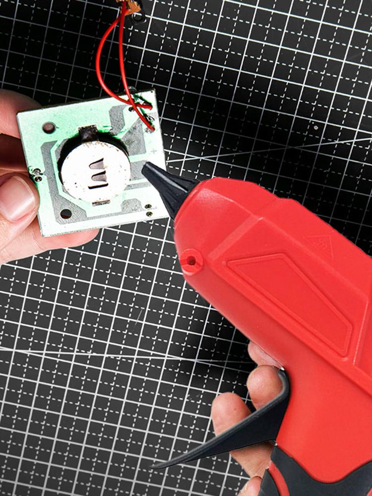 100 W kabellose Heißklebepistole mit 5 Klebesticks, Heißklebepistole in voller Größe, Heißschmelzklebepistole für Kunsthandwerk, Heimwerken, Schule, Heimreparatur