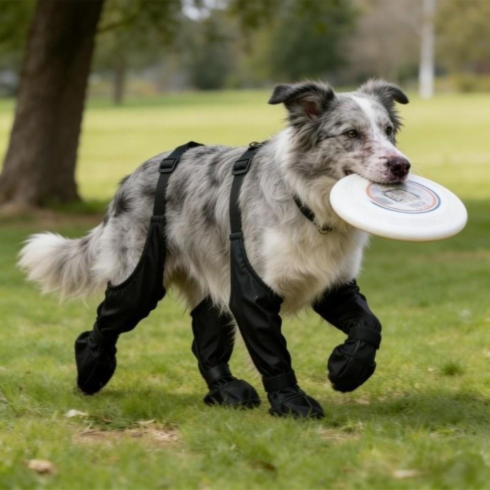 Non-Slip Pet Shoe Covers Adjustable Outdoor Dog Shoes Dog Booties Dog Rain Shoes Outdoor Walking