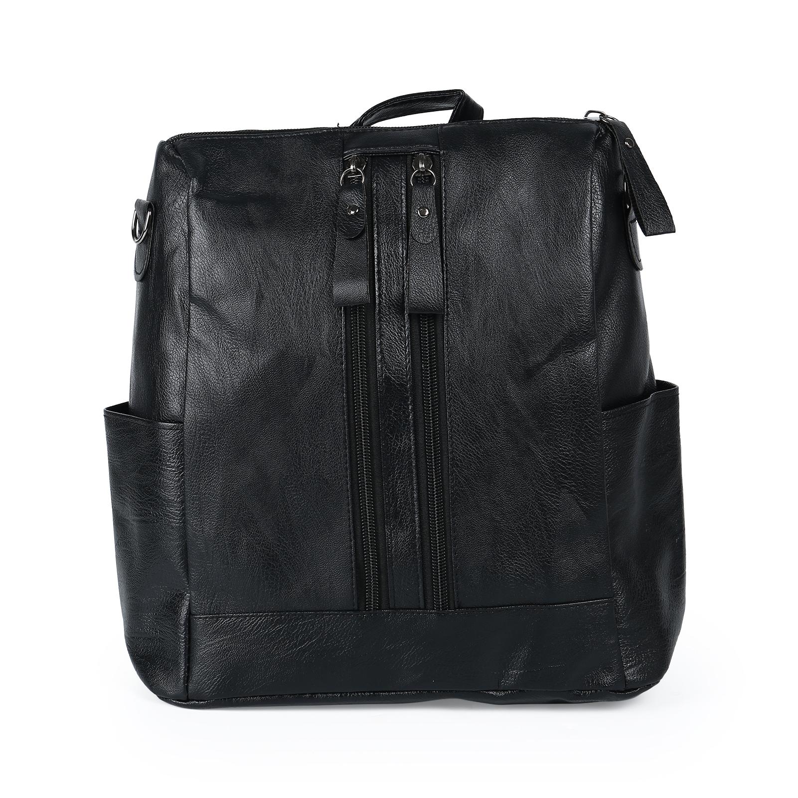 

Рюкзак Большой Вместимости Женская Дорожная Сумка Модная Женская Модная Сумка Трендовая Повседневная Мода Мягкая Кожа Сумка Через Плечо Рюкзак чёрный