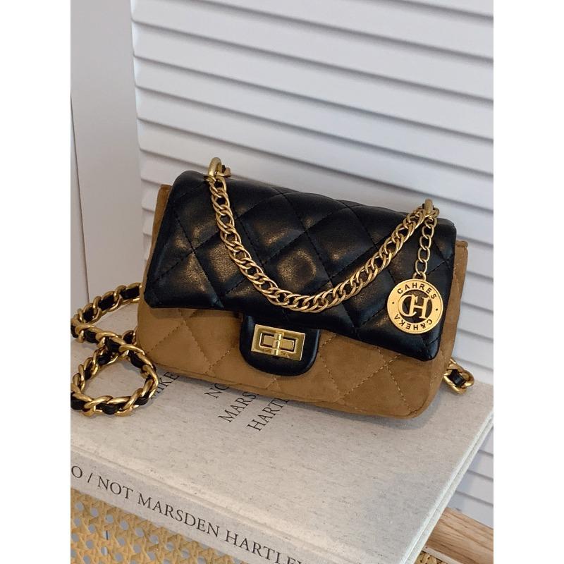 

Rhombus embroidery thread shoulder bag women s summer new popular small square bag niche versatile messenger bag хаки