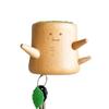 TOSMU Wooden Fairy Bo-chan Key Rack, Cute and Stylish Wooden Key Holder, Wall-Mounted, Entryway, Natural Wood, Key Hook, Magnetic, Key Storage, 7014