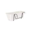 ARTEVASI Kit Jardinière VENEZIA avec réserve d'eau - Blanc - 10L - 49 x 19,5 x 16,6 cm