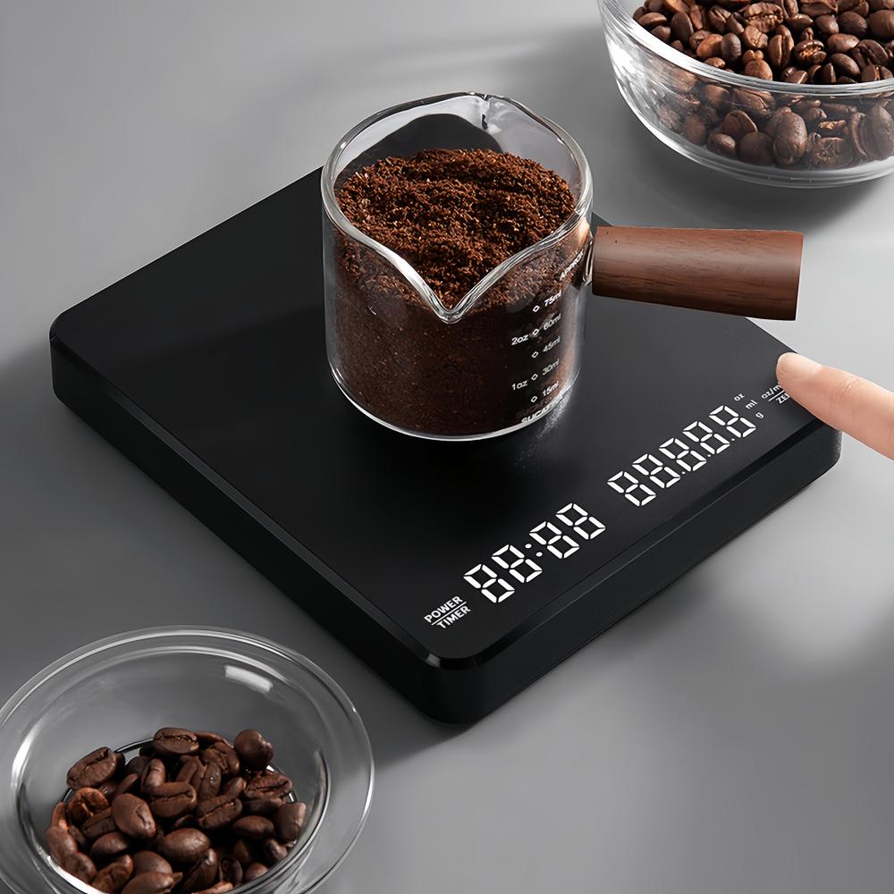 Electronic Coffee Scale Waterproof Pad LED Display High Quality USB Timing Professional Home Coffee Accessories Gift 3kg/0.1g